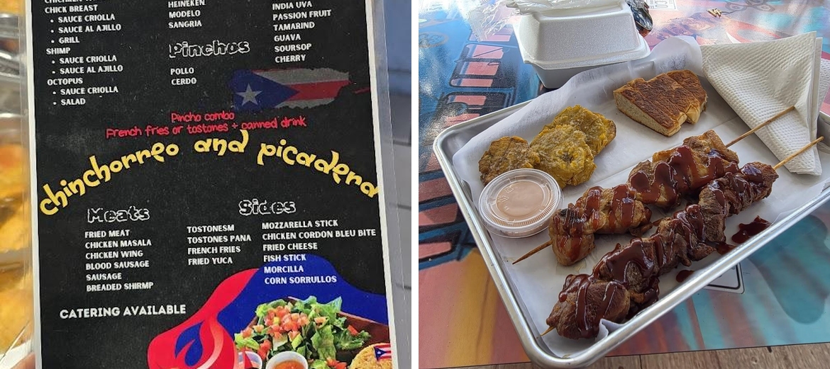Papi Pincho "Como Tu Boricua" Menu