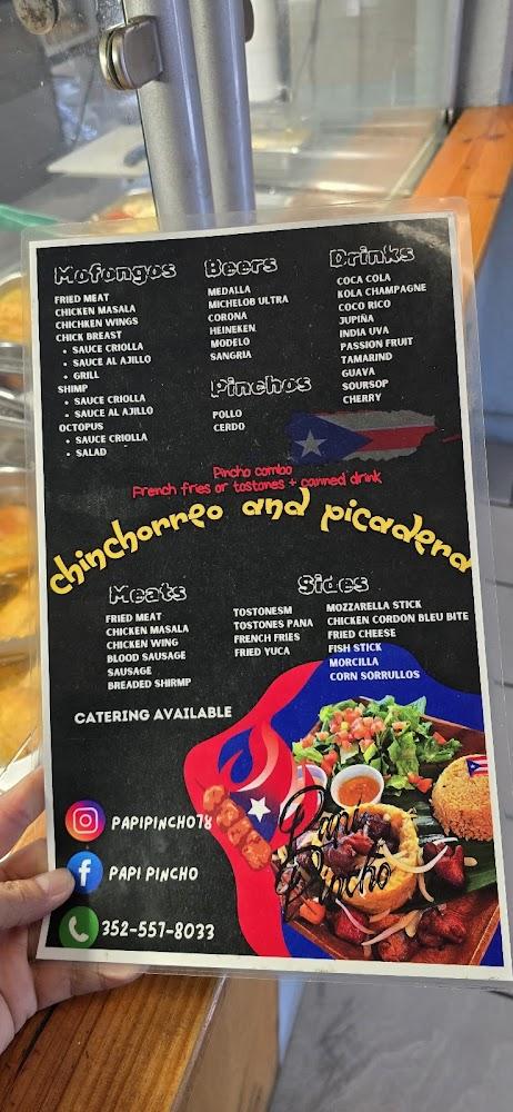 Papi Pincho "Como Tu Boricua" Menu image 1