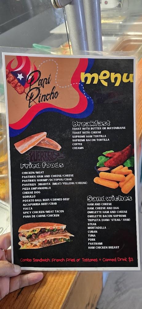 Papi Pincho "Como Tu Boricua" Menu image 2