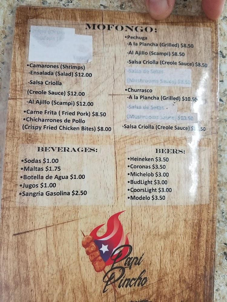 Papi Pincho "Como Tu Boricua" Menu image 3